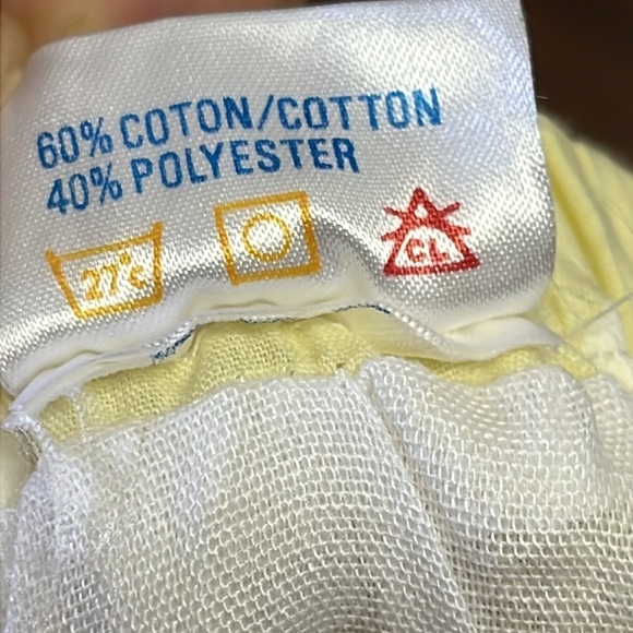 NEW Vintage Yellow Polkadot White Eyelet Scalloped Hem Prairie‎ Twirl Skirt 2T - Picture 6 of 6